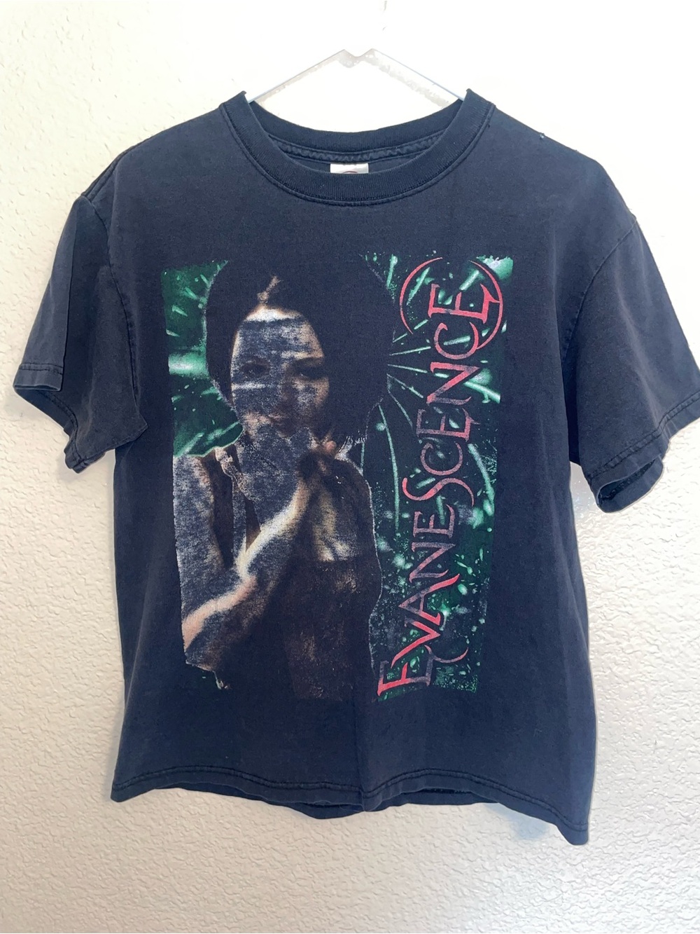 Evanescence Black Graphic Band T-Shirt 2007 vintage Y2K The open door